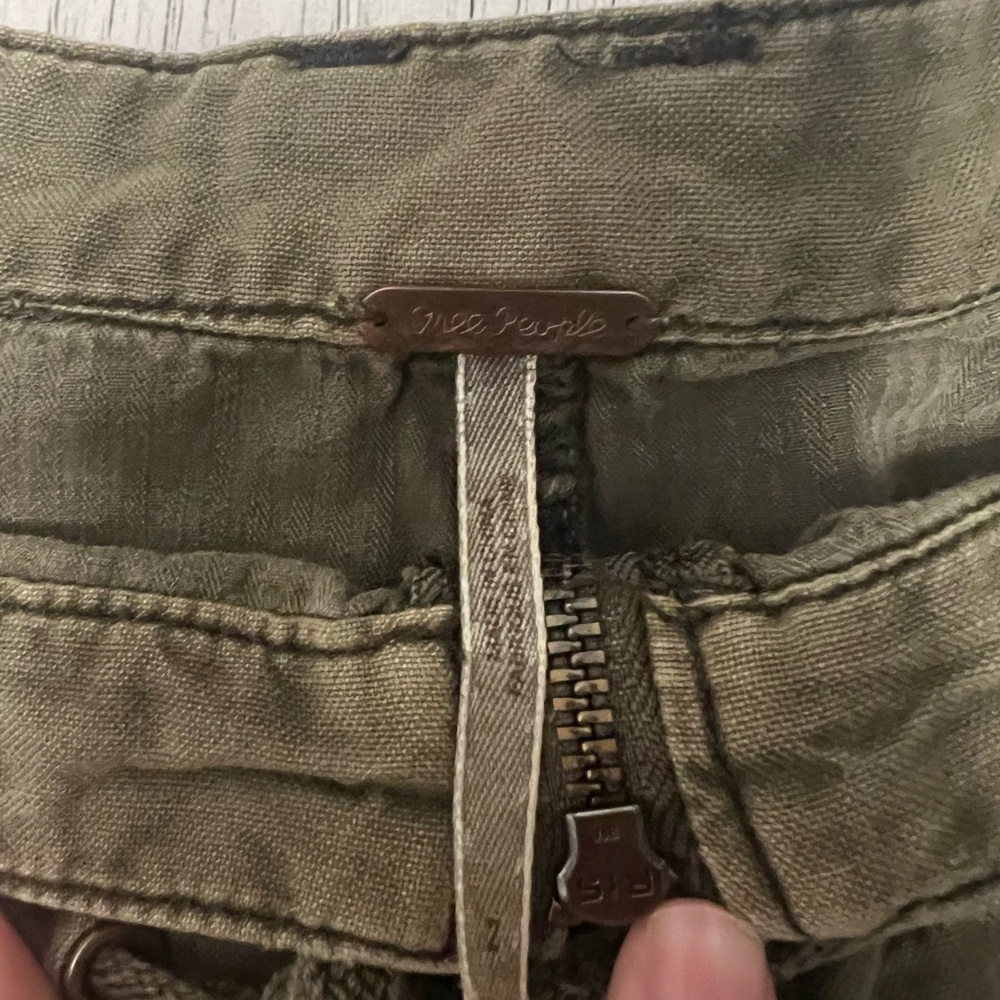 Free People Olive Cargo Pants - Picture 3 of 9